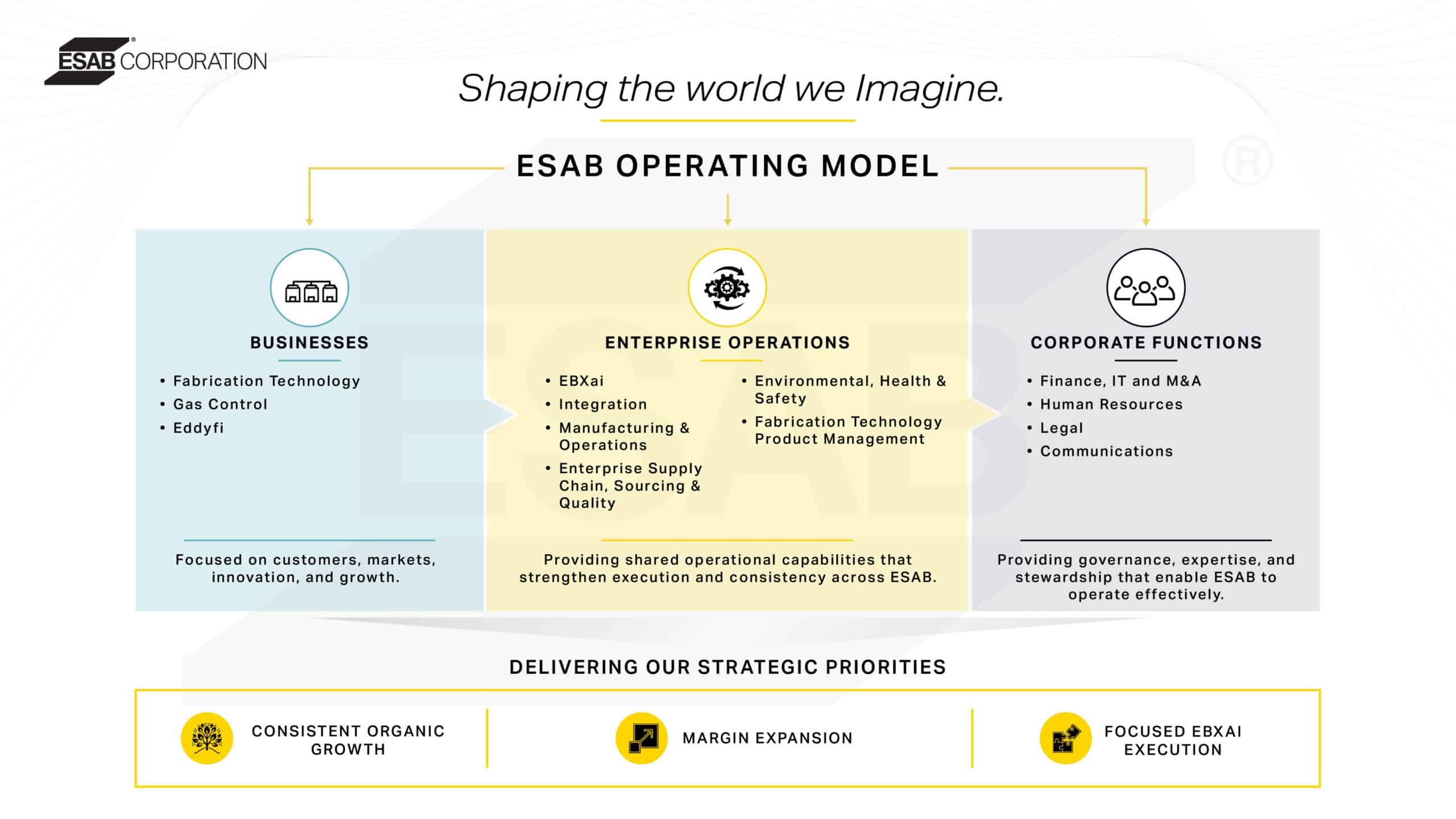 ESAB Operating Model for Enterprise Operations