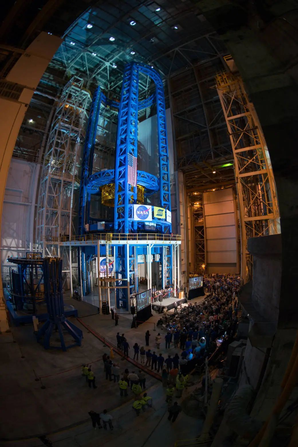 The largest spacecraft welding tool in the world at NASA's Michoud Assembly Facility